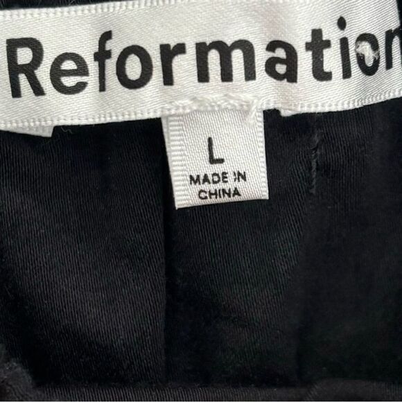 NWT Reformation Bennie midi dress in black - Picture 14 of 15